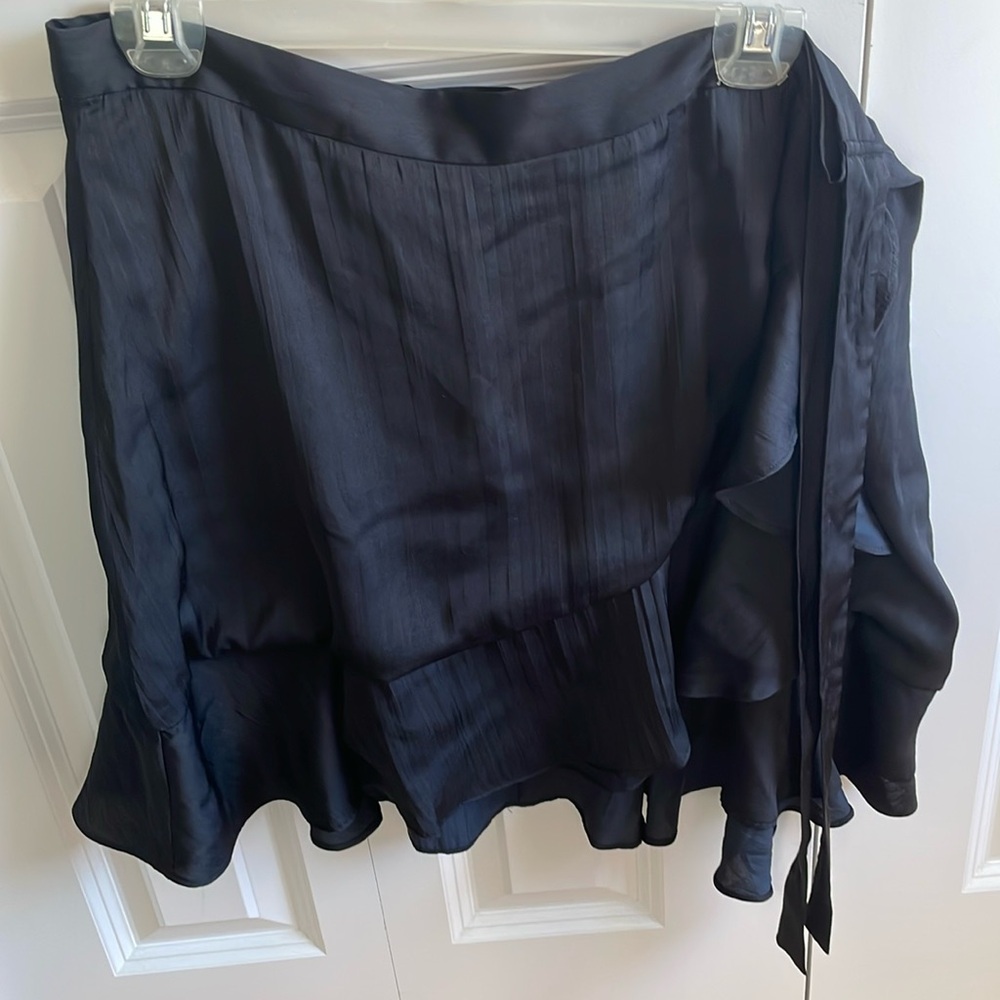 Black wrap skirt